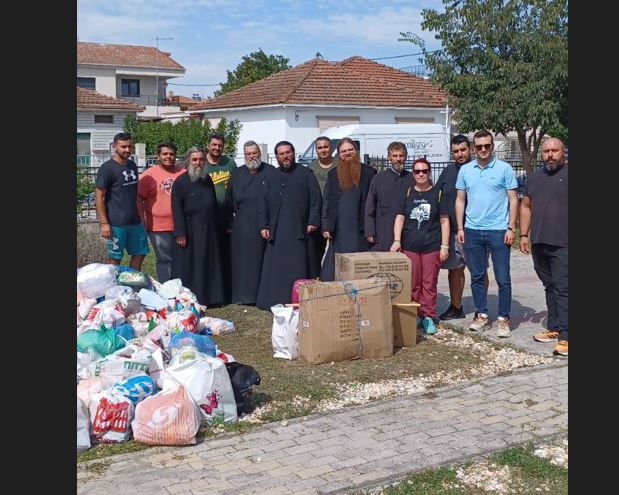 Αποστολή ειδών πρώτης ανάγκης από την Μητρόπολη Κίτρους και τον Δήμο Κατερίνης στους πληγέντες στη Θεσσαλία