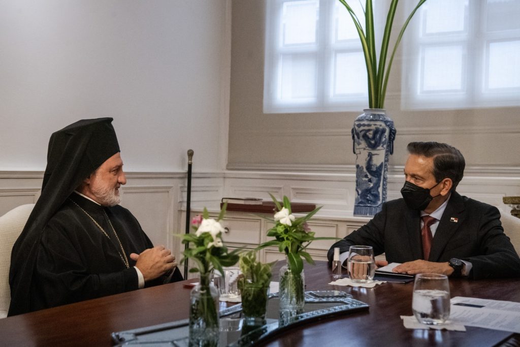 Ο Αρχιεπίσκοπος Αμερικής συναντήθηκε με τον Πρόεδρο του Παναμά