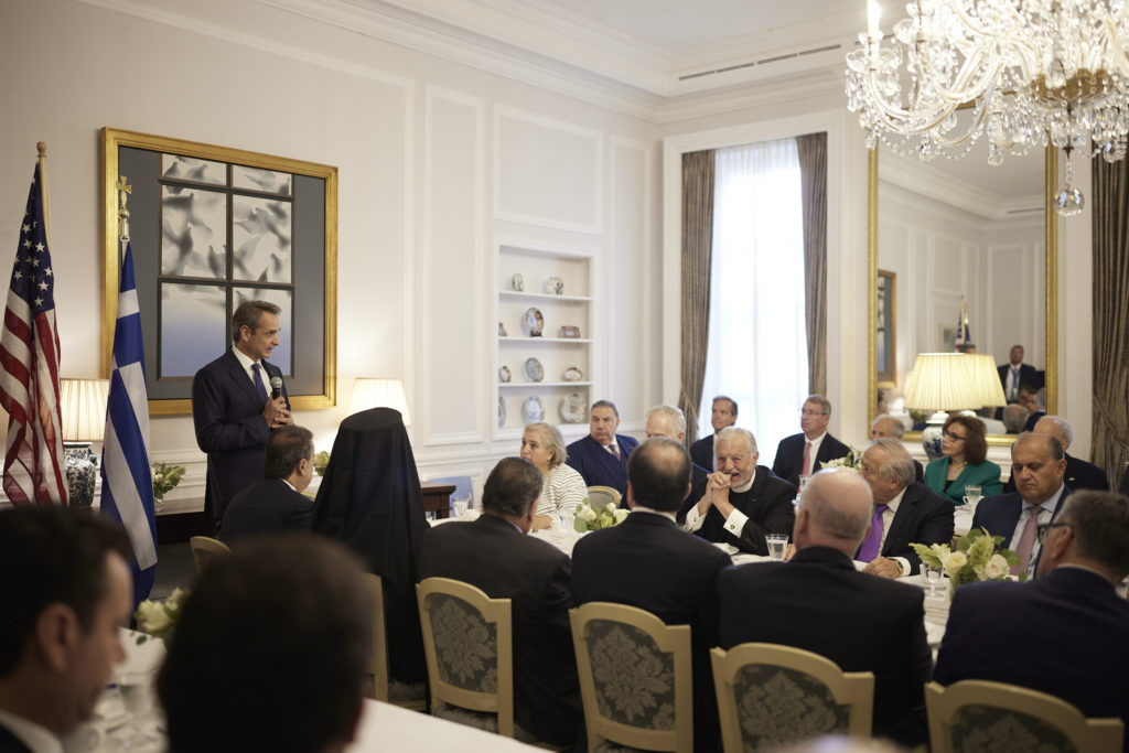 Νέα Υόρκη: Γεύμα με εκπροσώπους της ομογένειας είχε ο Πρωθυπουργός Κυριάκος Μητσοτάκης