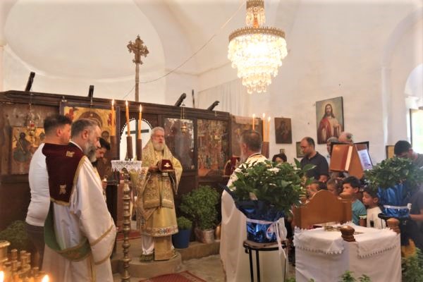 Με έκκληση για προσευχή για τους πλημμυροπαθείς της Θεσσαλίας η εορτή Υψώσεως του Τιμίου Σταυρού στην Φολέγανδρο