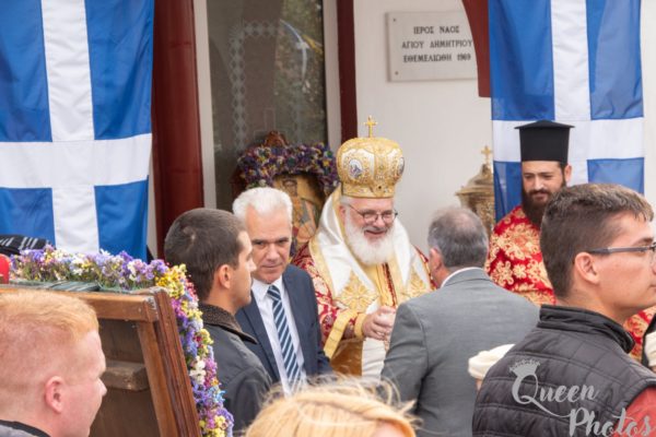 Διδυμοτείχου Δαμασκηνός: Το μαρτύριο του Αγίου Δημητρίου ήταν δικαίωση – Λιτάνευση της ιεράς εικόνας του Αγίου στα Λάβαρα