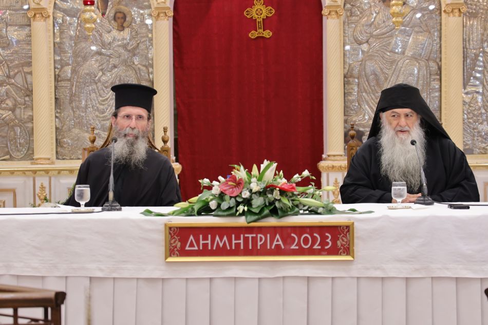 “ΔΗΜΗΤΡΙΑ 2023” 8η μέρα: Θεία Λειτουργία με τον Αρχιμανδρίτη π. Ζαχαρία Ζάχαρου και υποδοχή λειψάνου Αγίου Θεοδώρου του Τήρωνος