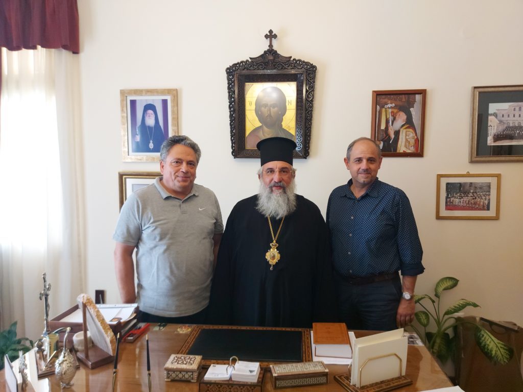 Στον Αρχιεπίσκοπο Κρήτης ο νέος Διευθυντής Δευτεροβάθμιας Εκπαίδευσης Νομού Ηρακλείου