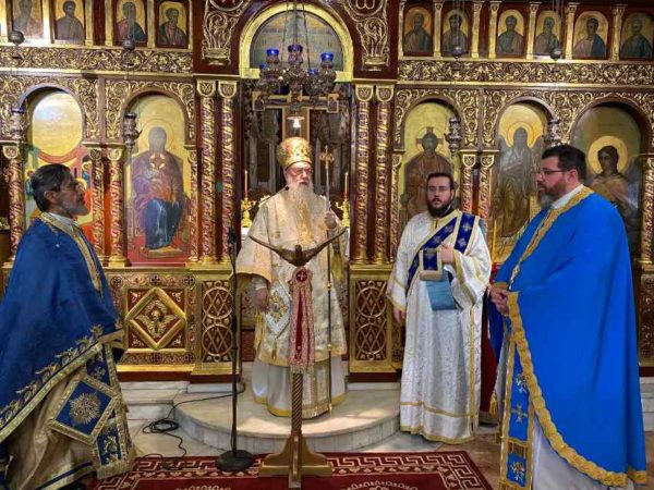 Ο Μητροπολίτης Κορίνθου στην Παναγία «Γιάτρισσα» στο Λουτράκι