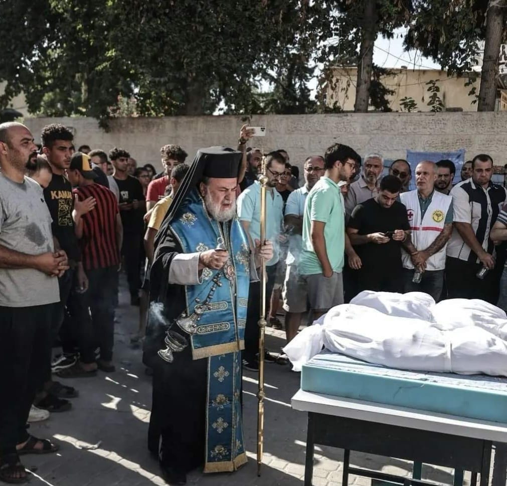 ‎قداسة البطريرك المسكوني يتصل بغبطة بطريرك اورشليم