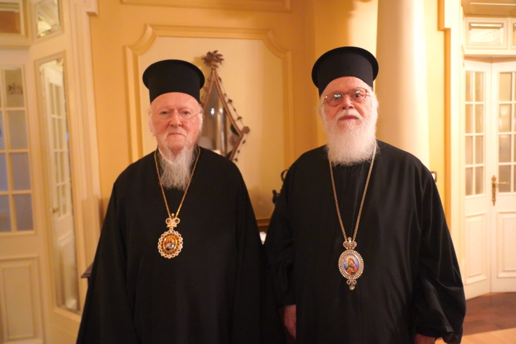 Συνάντηση Οικουμενικού Πατριάρχη με τον Αρχιεπίσκοπο Αλβανίας