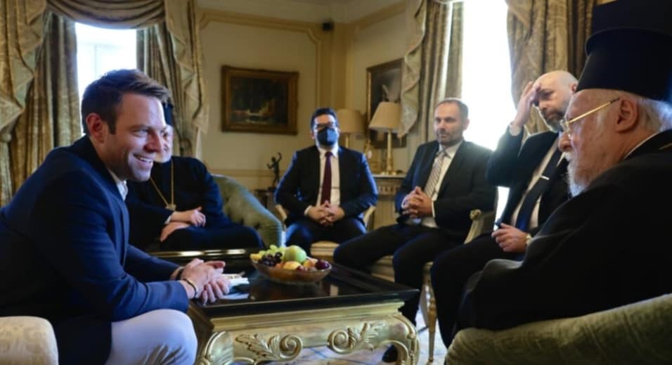 صاحب القداسة يستقبل زعيم المعارضة اليونانية