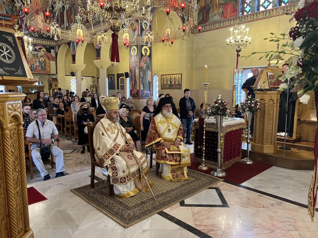 Ο Αρχιεπίσκοπος Ευγένιος και ο Μητροπολίτης Γέρων Δέρκων στην εορτή του Αγίου Δημητρίου στο Ηράκλειο Κρήτης