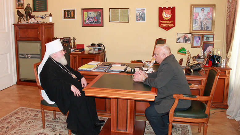 Митрополит Ставропольский Кирилл встретился с президентом Клуба военачальников РФ