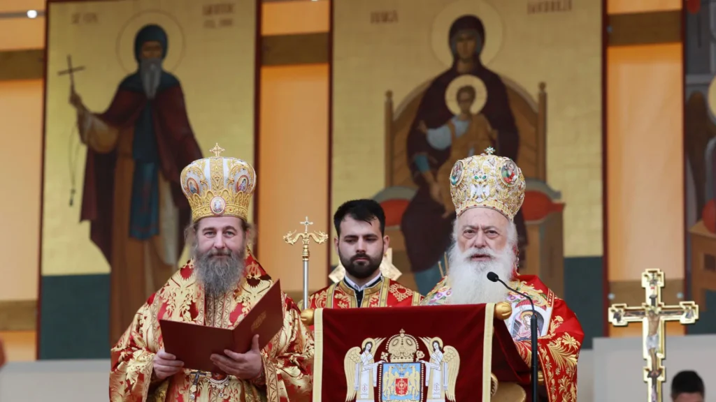 Cuvântul IPS Pantelimon de Veria rostit la Patriarhie de Sărbătoarea Sf. M. Mc. Dimitrie, Izvorâtorul de Mir (RO/GR)