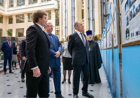 Представитель ОВЦС принял участие в церемонии открытия в МИД России выставки о святом адмирале Феодоре Ушакове