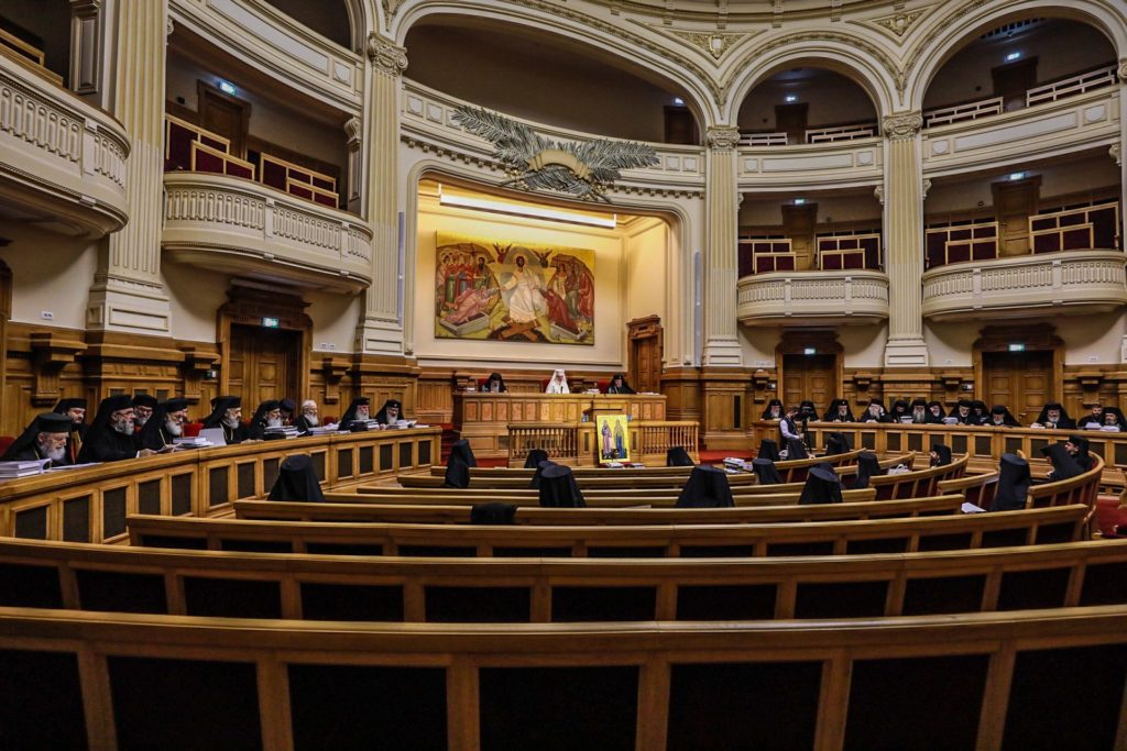 Sfântul Sinod s-a întrunit în ședință de lucru, la Palatul Patriarhiei