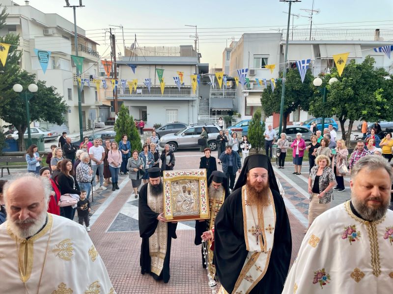 Υποδοχή της Παναγίας Αρεθιώτισσας “Κυράς του Βάλτου” στον Άγιο Δημήτριο Βόλου