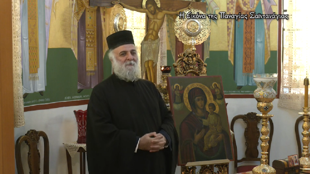 Αφιέρωμα στην Iερά Eικόνα της Παναγίας Σαϊντανάγια στην Pemptousia TV