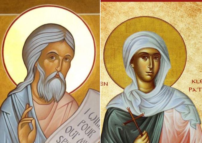 Profeti Joel. Mnason Qiprioti. Dëshmor Uari. Oshënare Kleopatra. Oshënar Joani në Rila.