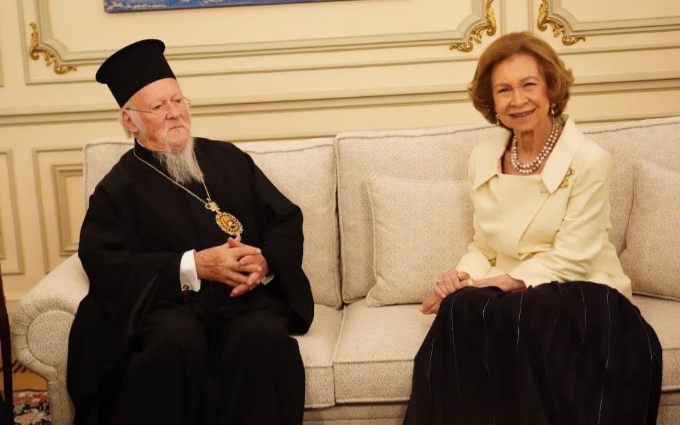 ‎جلالة ملكة اسبانيا عشاء على شرف قداسة البطريرك المسكوني