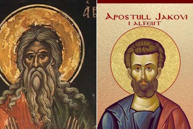 Abrahami dhe Loti, të Drejtë. Apostull Jakovi, bir i Alfeut. Oshënare Poplia