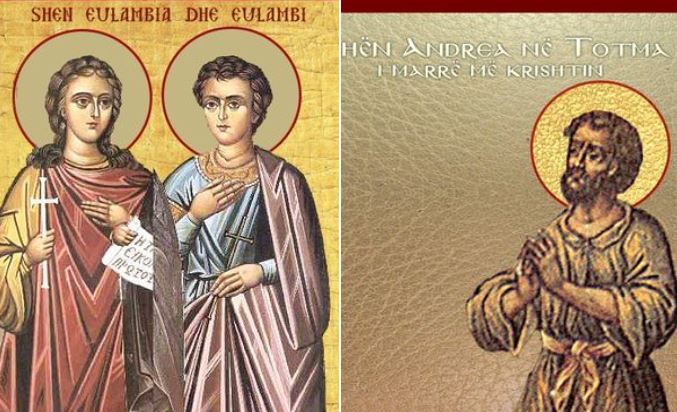 Dëshmorët Eulambi dhe Eulambia. Omologjetët Theofili, Vasiani e 200 shokët. Oshënar Andrea në Totma, i marrë më Krishtin. Oshënar Ambrozi i Optinës