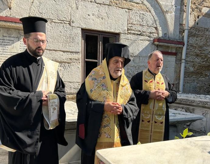 Τρισάγιο επί του τάφου του αοιδίμου Πατριάρχου Βενιαμίν