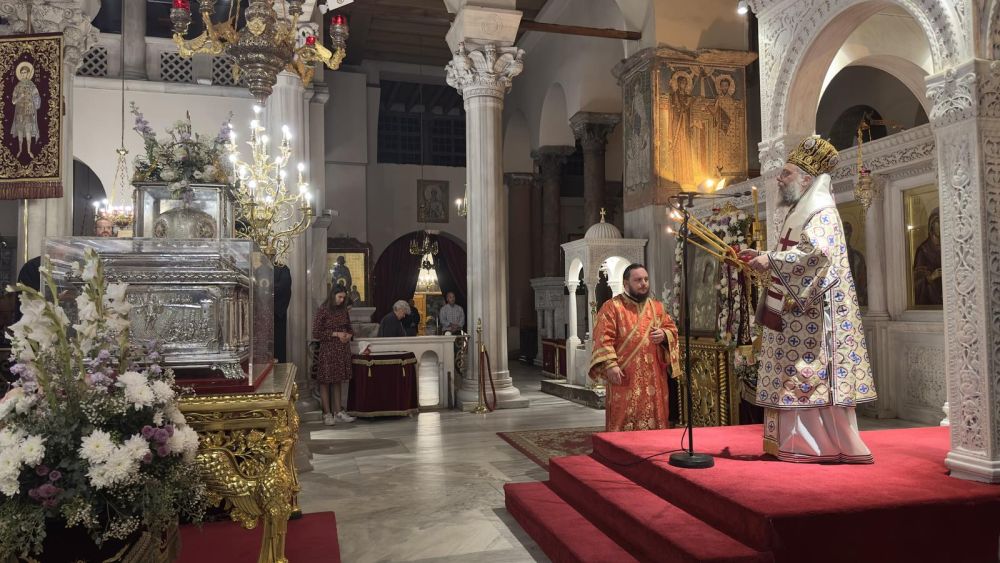 Ο Μητροπολίτης Τρίκκης Χρυσόστομος στον Άγιο Δημήτριο Θεσσαλονίκης