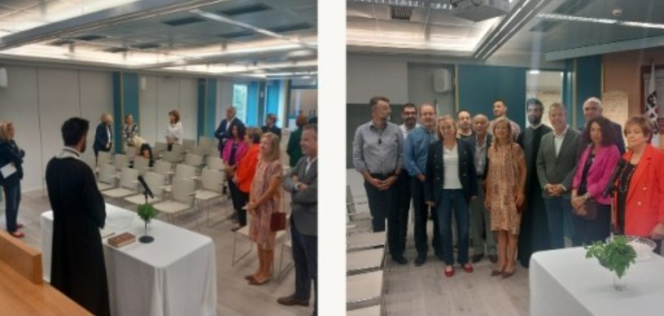 Αγιασμός σε ανακαινισμένη αίθουσα της ΕΣΗΕΑ