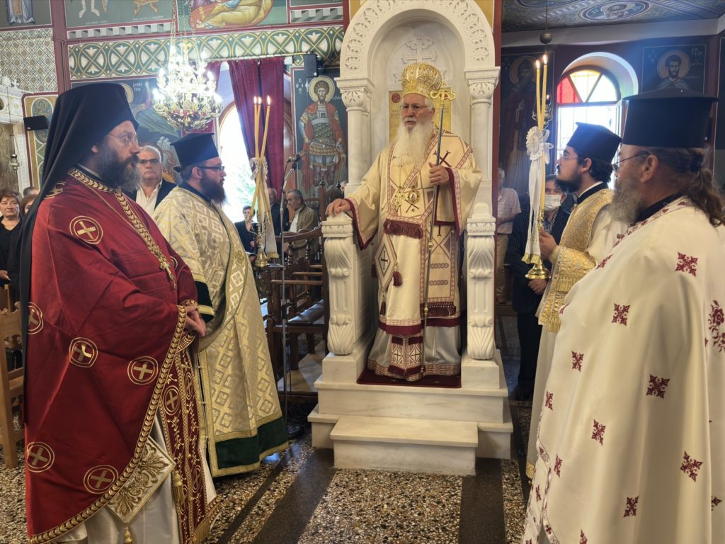 Ο Μητροπολίτης Θηβών στον Άγιο Γεώργιο Βοιωτίας