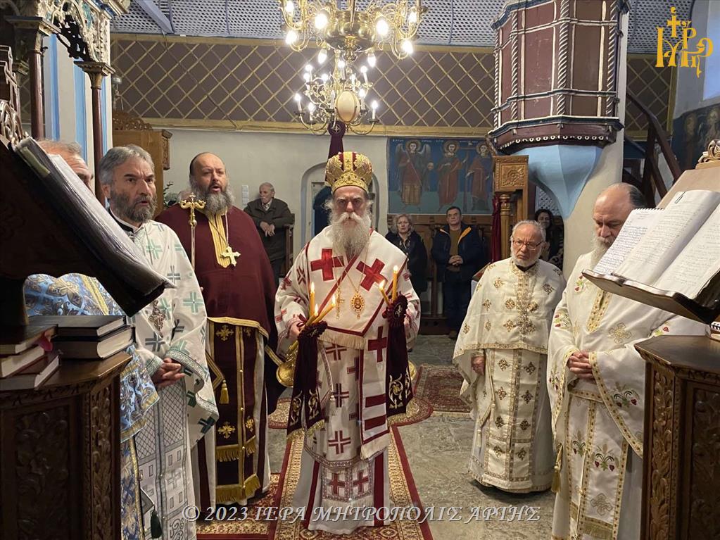 Ο Μητροπολίτης Άρτης στην πανηγυρίζουσα Ιερά Μονή Αγίας Αικατερίνης Καταρράκτου