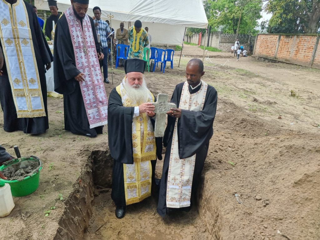 Θεμελίωση Ιερού Ναού Αγίου Παϊσίου στην Κινσάσα