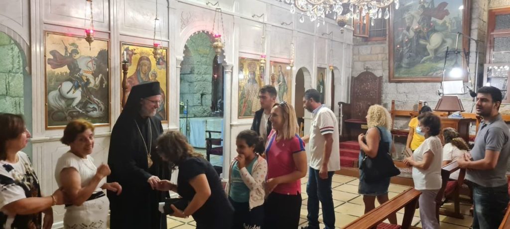 ‎القداس في كنيسة القديس جاورجيوس – بتغرين