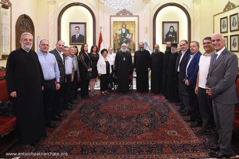 لقاء تشاوري للبطريرك مع بعض أعضاء الفعاليات في دمشق