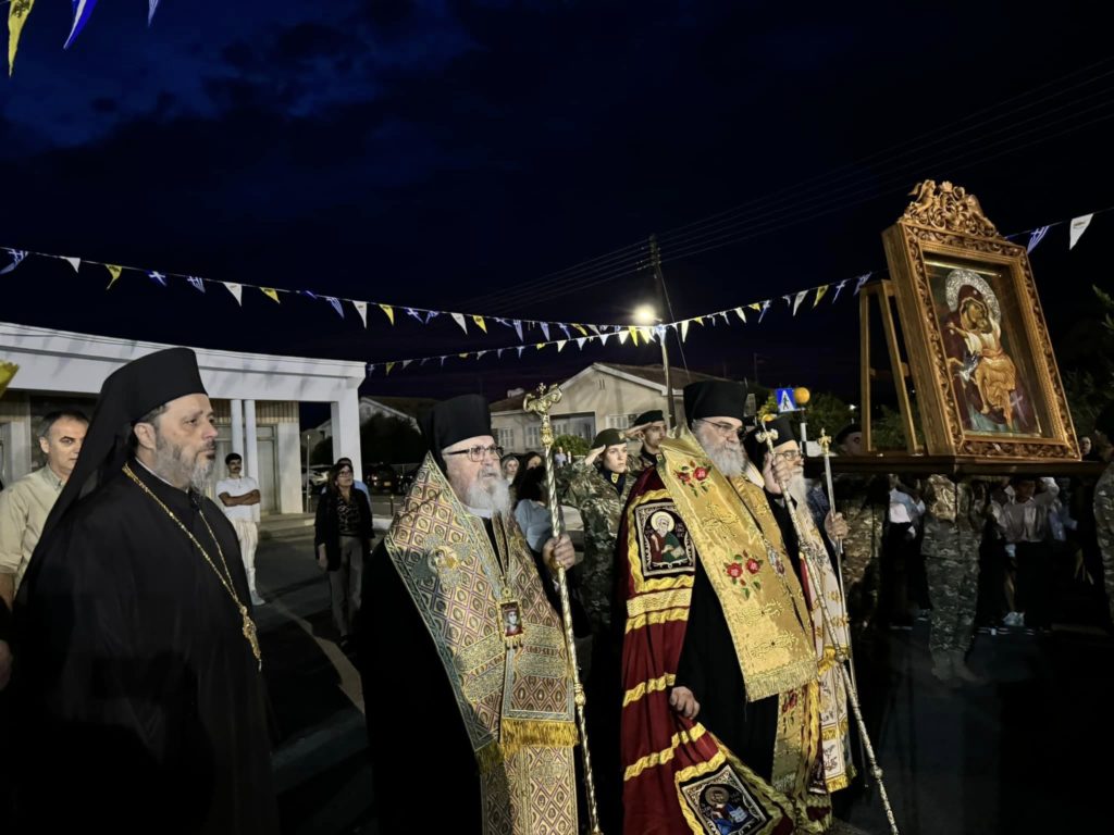 Πάνδημη υποδοχή της Ιεράς Εικόνας της Παναγίας Παρηγορήτριας στην Πάνω Δευτερά Λευκωσίας