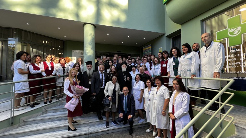 Ο Αρχιεπίσκοπος Αλβανίας στο Ορθόδοξο Διαγνωστικό Κέντρο “Ευαγγελισμός”