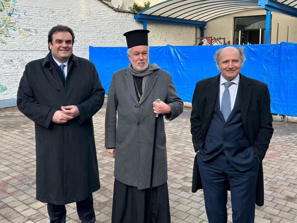 Πιερρακάκης και Μητροπολίτης Βελγίου στο Κεστεκίδειο Ελληνικό Σχολείο Βρυξελλών