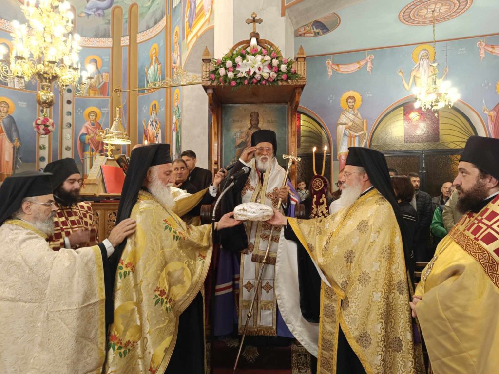 Ο Μητροπολίτης Μαντινείας στον πανηγυρίζοντα Ιερό Ναό Αγίας Αικατερίνης Τριπόλεως