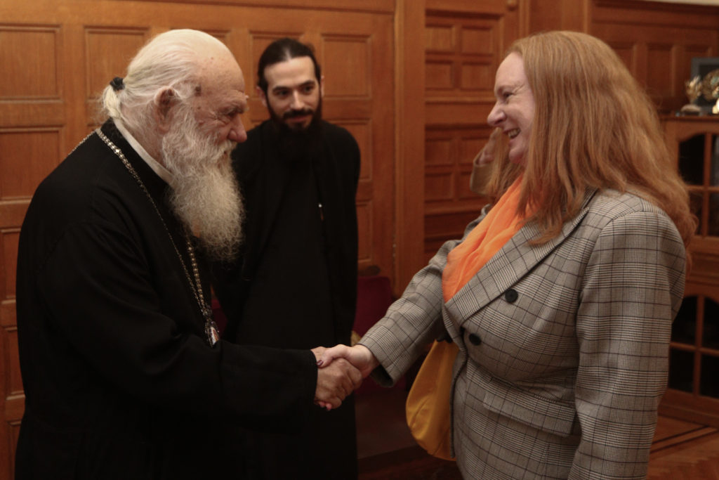 Στον Αρχιεπίσκοπο Ιερώνυμο η Πρέσβης της Αυστραλίας