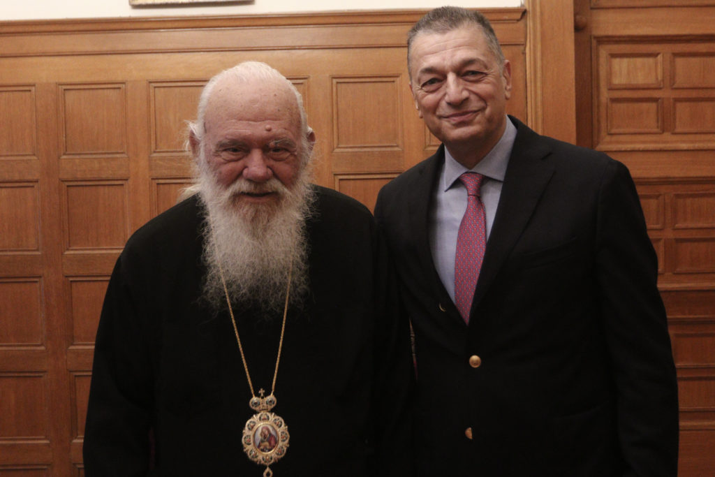 Συνάντηση του Αρχιεπισκόπου με τον Αλκιβιάδη Στεφανή