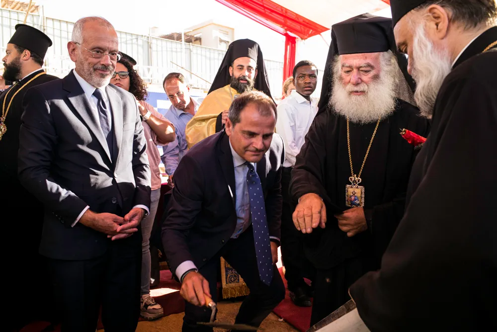 Ο Πατριάρχης Αλεξανδρείας θεμελίωσε Ιερό Ναό του Αγίου Ιωάννη του Ελεήμονος στη Νέα Πρωτεύουσα του Καΐρου