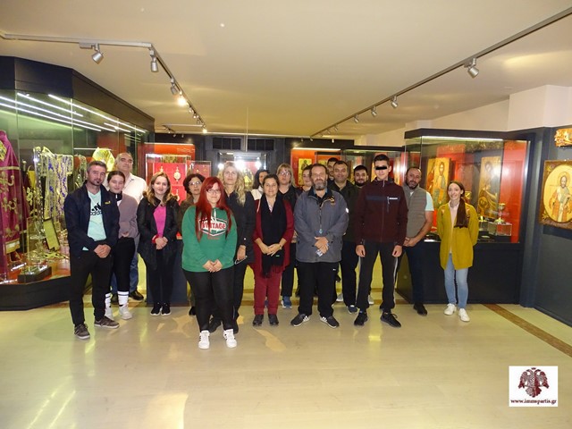 Επίσκεψη του Εσπερινού Λυκείου Σπάρτης στο Μουσείο Εκκλησιαστικής Τέχνης της Ι.Μ. Μονεμβασίας και Σπάρτης