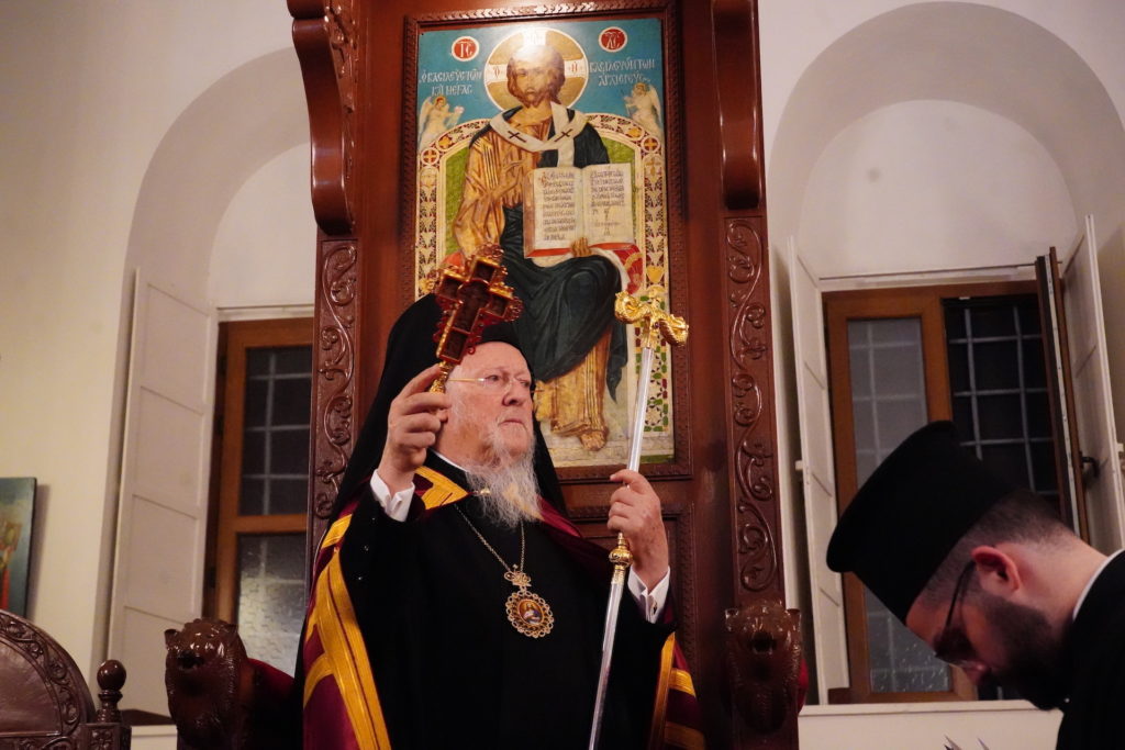 Ο Οικουμενικός Πατριάρχης στον πανηγυρίζοντα Ι.Ν. Αγίου Μηνά Υψωμαθείων