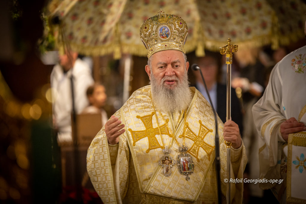 Ο Χαλκίδος Χρυσόστομος στην Αγρυπνία ενώπιον της Τιμίας Κάρας του Ιερού Χρυσοστόμου