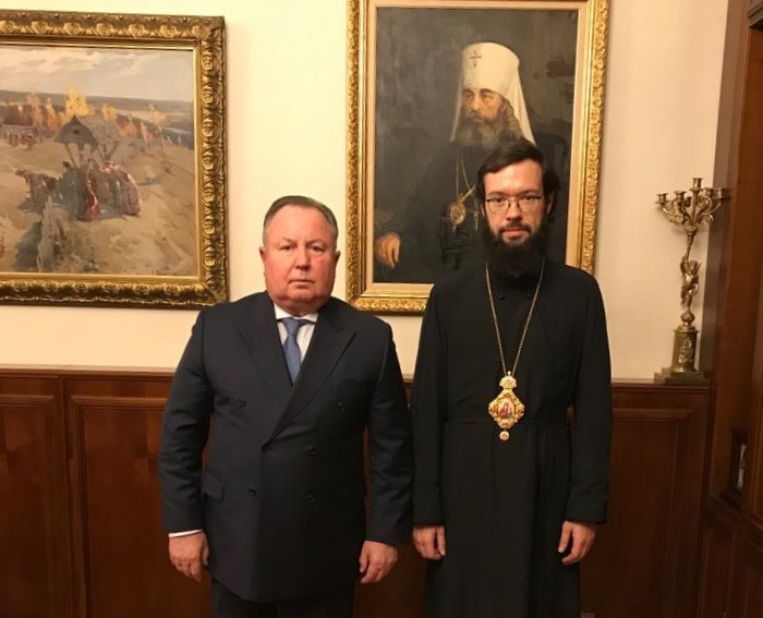 Митрополит Волоколамский Антоний встретился с президентом Международного фонда духовного единства народов