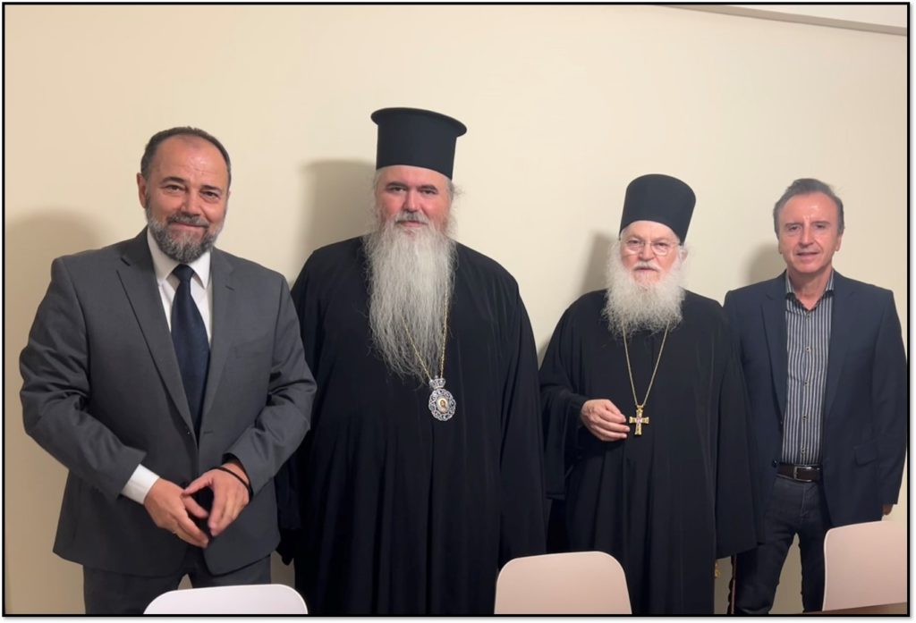 Ο Μητροπολίτης Καλαμαριάς και ο Γέροντας Εφραίμ στο Κέντρο Ημέρας Κατερίνης “Παναγία η Βηματάρισσα”