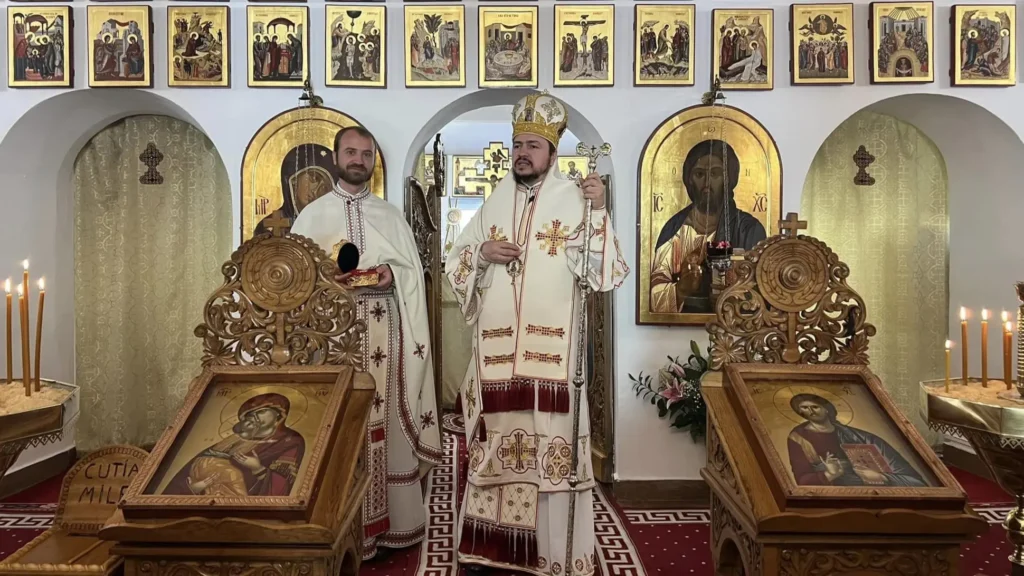 Episcopia Basarabiei de Sud a oferit unei parohii românești din Spania un fragment din moaștele Sf. Dionisie Erhan