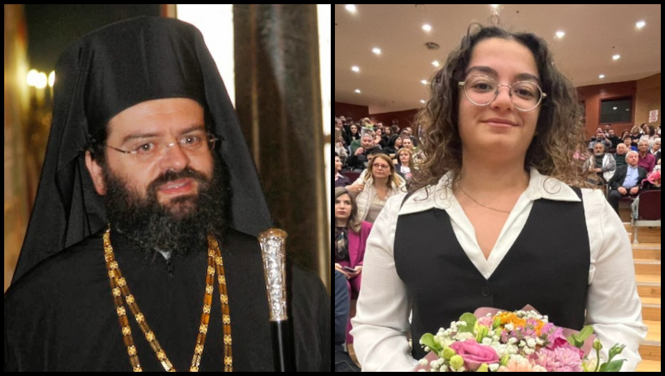 Ο Μαρωνείας Παντελεήμων συγχαίρει την αριστούχο φοιτήτρια Μυρτώ Φαλαλάκη