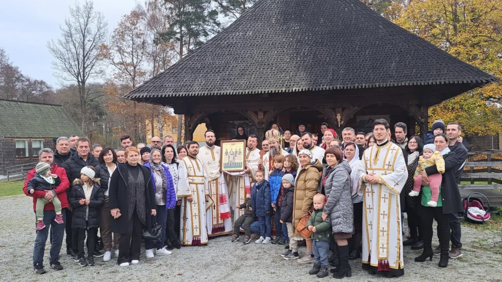 Episcopul Macarie a slujit la hramul primei biserici românești construite în spațiul scandinav