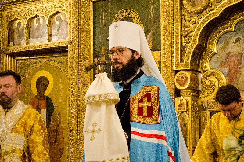 ვენის წმინდა ნიკოლოზის საკათედრო ტაძარში ღამისთევის ლოცვას ვოლოკოლამსკის მიტროპოლიტი ანტონი წარუძღვა