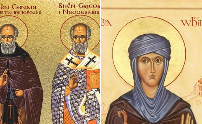 Oshënar Grigori i Neoqesarisë. Oshënar Genadi i Konstandinopojës. Oshënare Hilda.