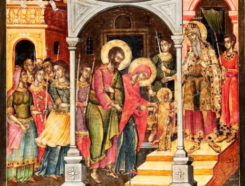 Hyrja e Hyjlindëses Mari në Tempull