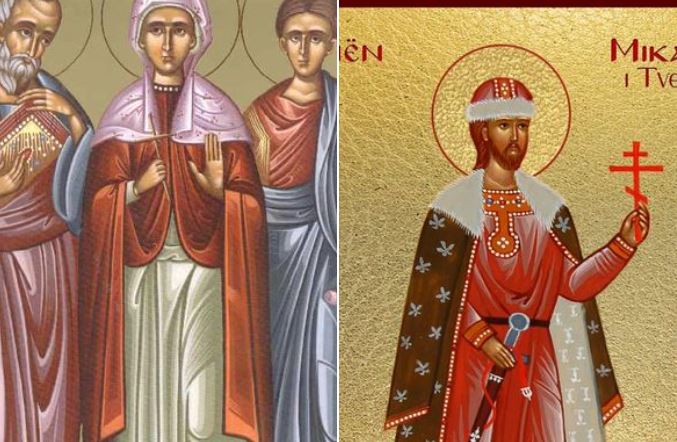 Apostujt Filemoni e Apfia, Arkipi, Onesimi nga të 70-t. Klimi i Ohrit. Dëshmore Cecilia. Dëshmor Mihaili i Tverit. Oshënar Jakovi në Evia.