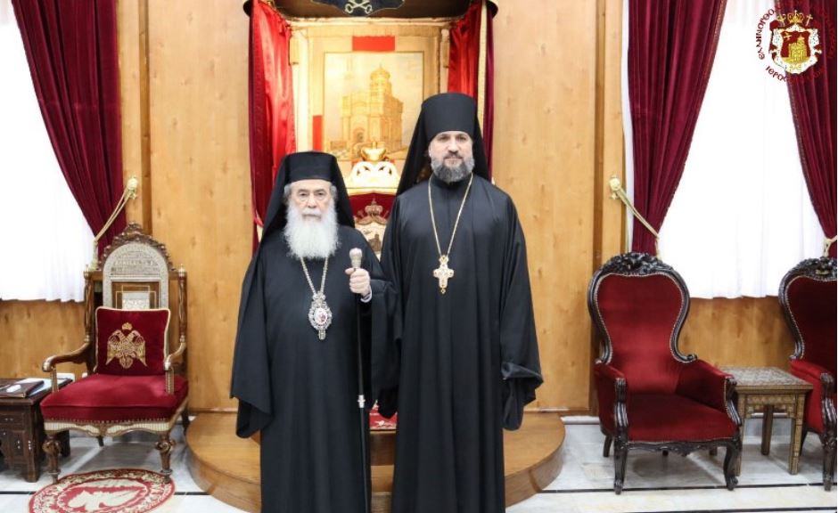الرئيس الجديد للبعثة الروحية الروسية في المدينة المقدسة (MISSIA) يزور البطريركية